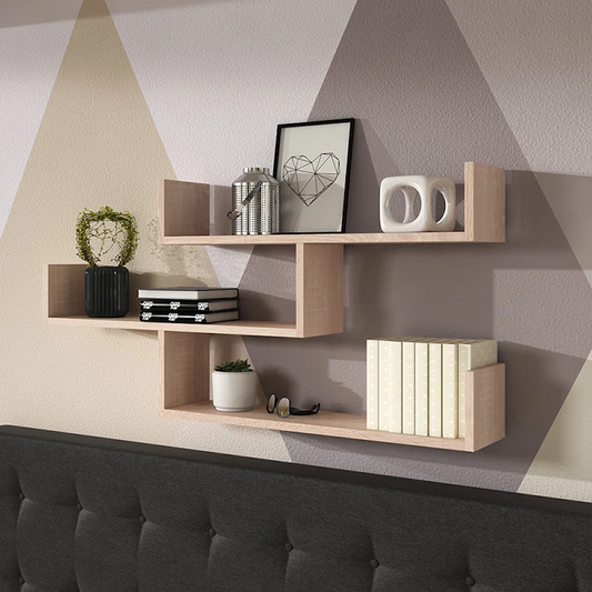 Étagère Murale Moderne en MDF Pour Salon et Bureau