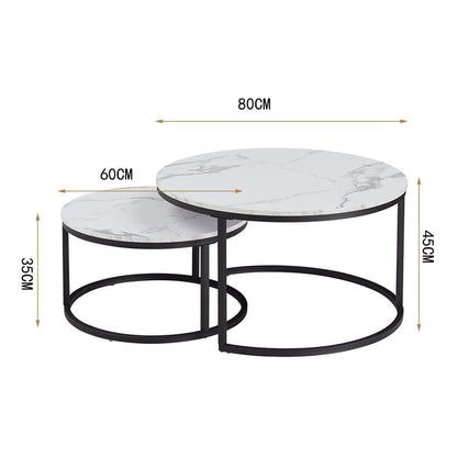 Table Basse Moderne – MDF Solide & Pieds Métal