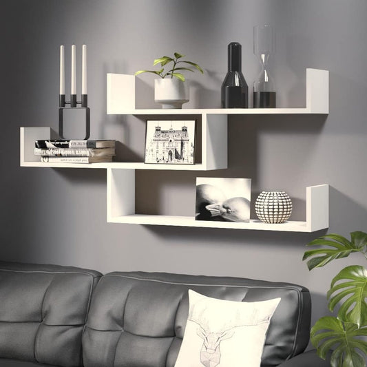 Étagère Murale Moderne en MDF Pour Salon et Bureau