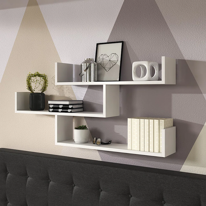 Étagère Murale Moderne en MDF Pour Salon et Bureau